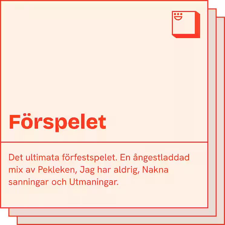 Förspelet spelkort
