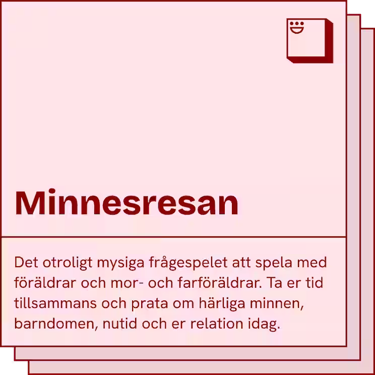 Minnesresan spelkort