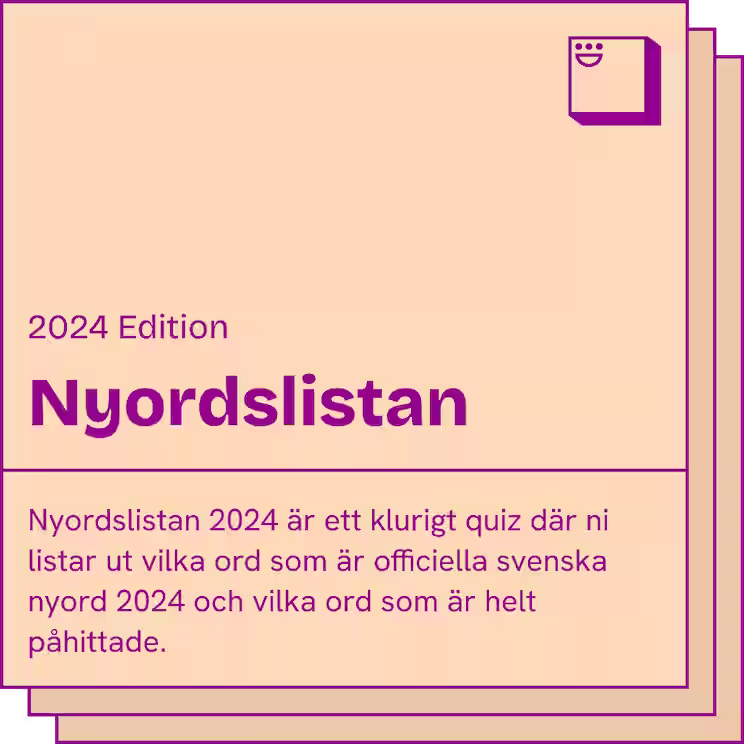 Nyordslistan 2024 spelkort