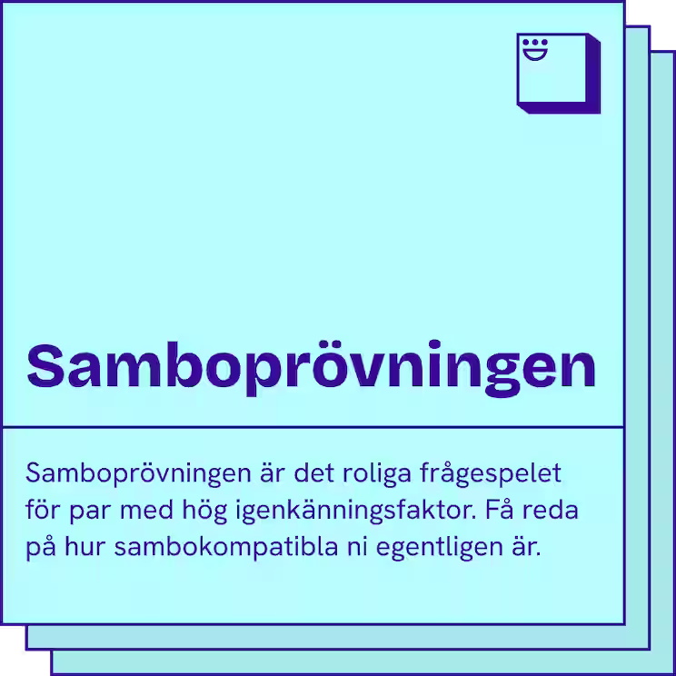 Samboprövningen spelkort